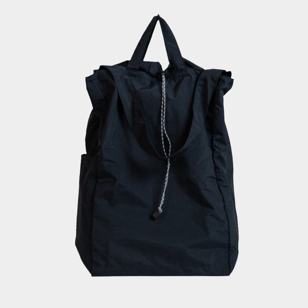 HUNT☆Travel Drawstring Backpack Tote - Black Black Canvas Drawstring Backpack Tote - Black Backpack