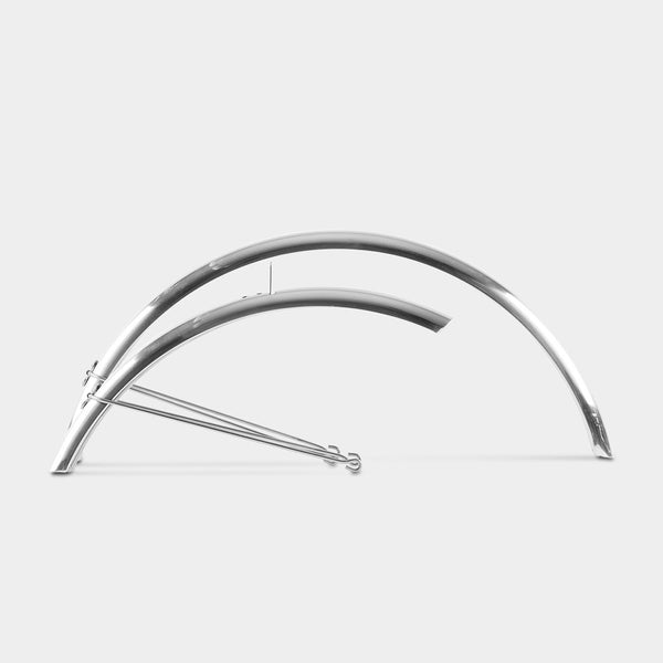 Silver mudguards best sale
