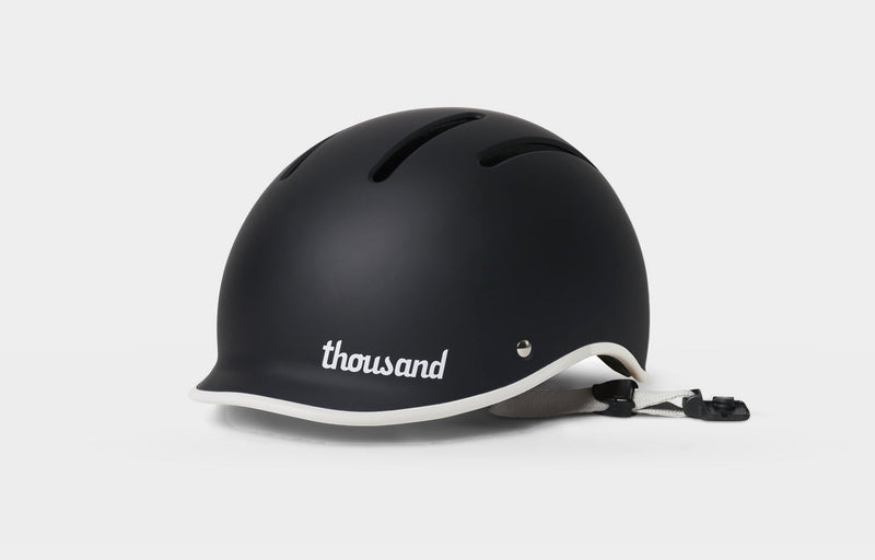 Thousand Jr. Kids Helmet - Carbon Black (with nylon straps)