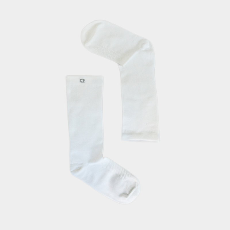Race Day Crew Sock - White