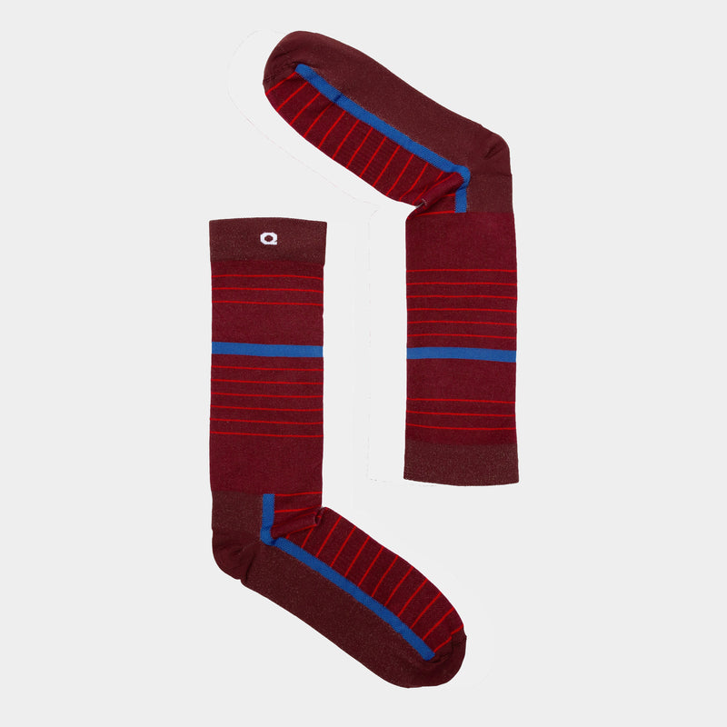 Pinstripe Crew Sock - Petrol