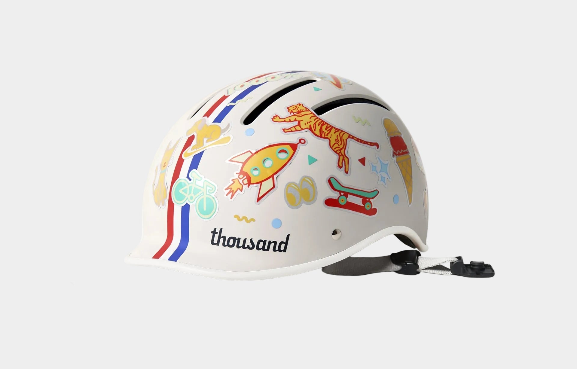 children's helmet motorcycle Thousand Jr Kids Helmet Speedway Creme